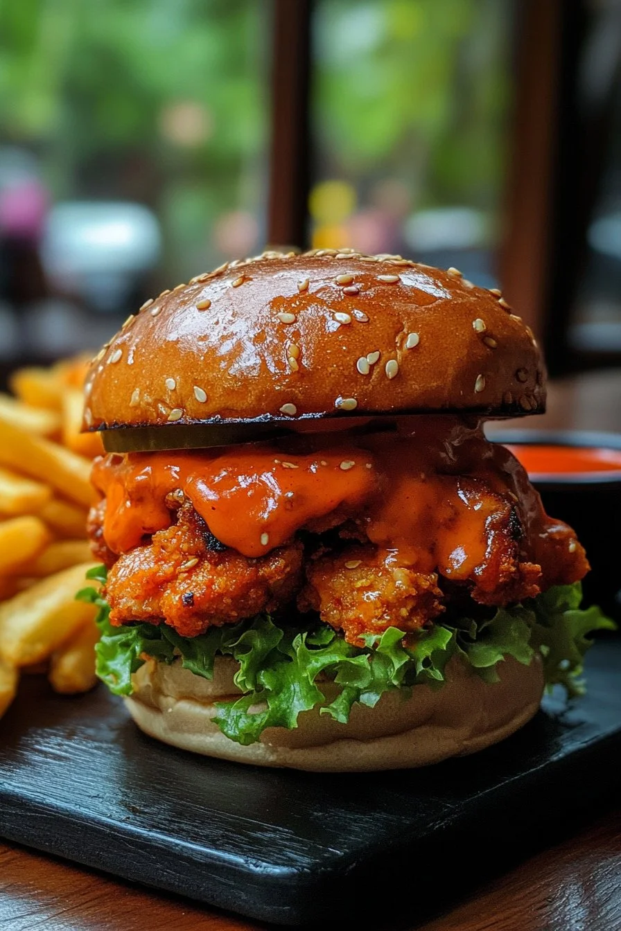 Buffalo Chicken Burgers
