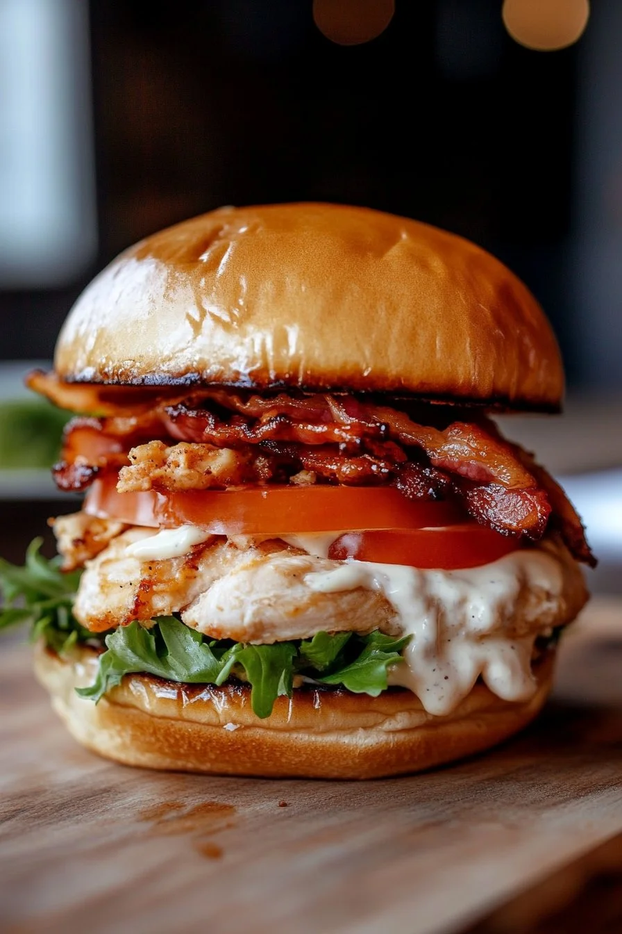 Chopped Chicken Bacon Ranch Sandwich
