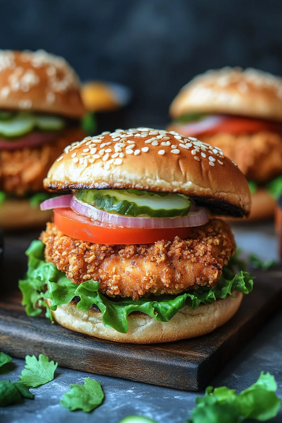Crispy Chicken Burgers