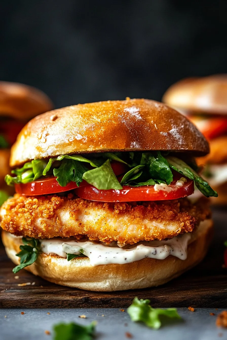 Crispy Chicken Caesar Sandwich