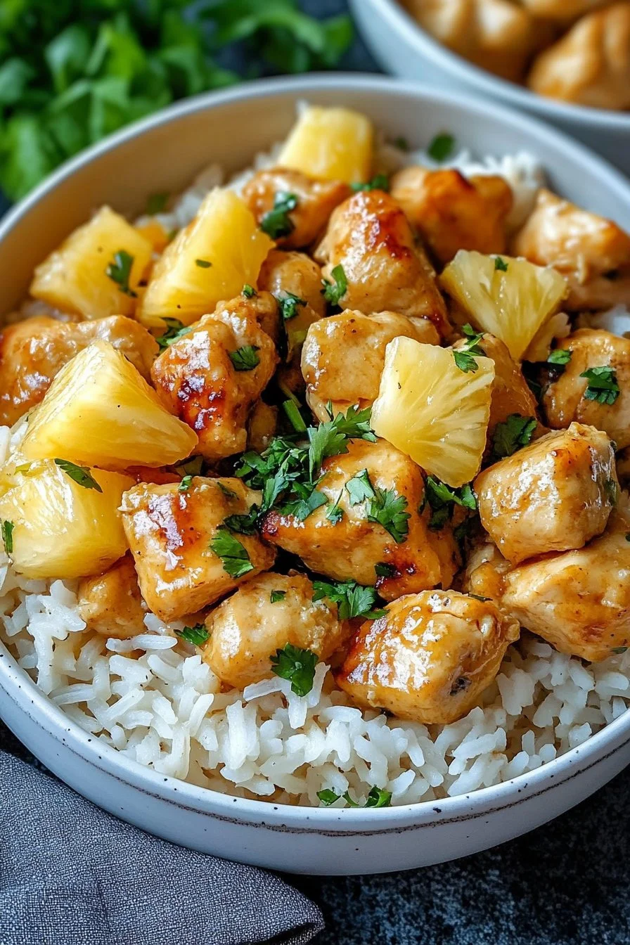 Easy Pineapple Chicken with Rice