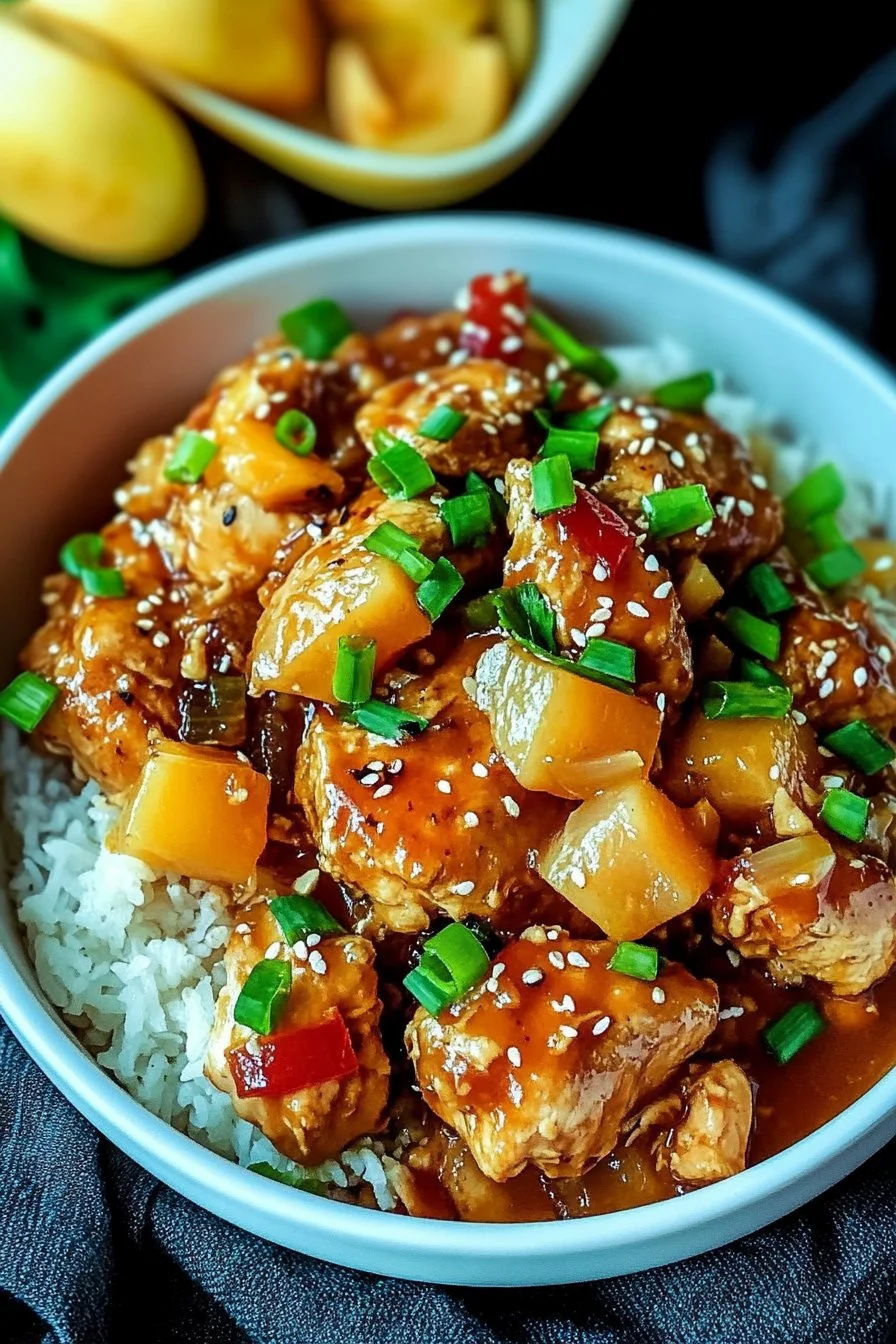 Easy Sweet Hawaiian Crockpot Chicken