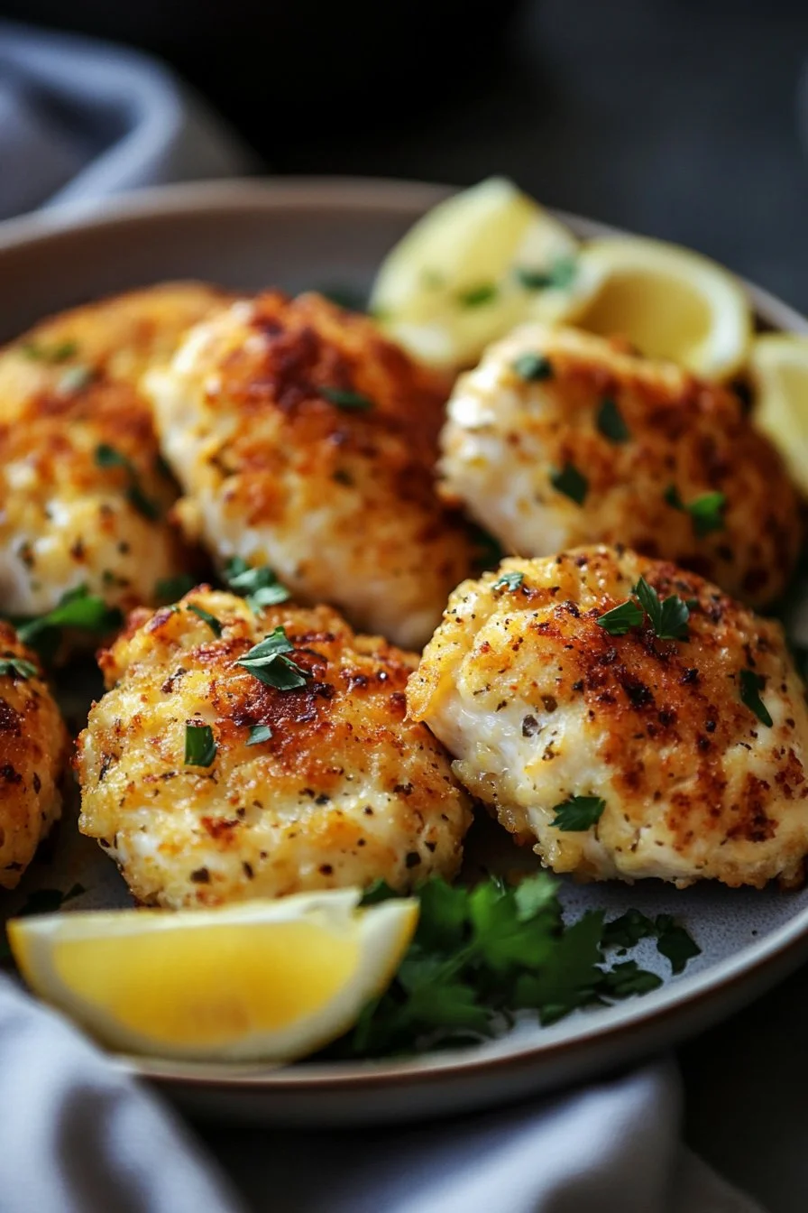 Golden Baked Chicken Rissoles