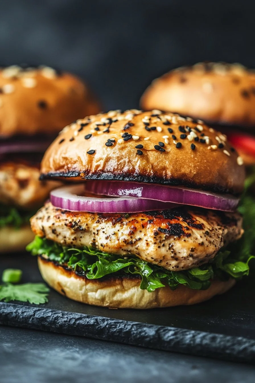 Greek Chicken Burgers