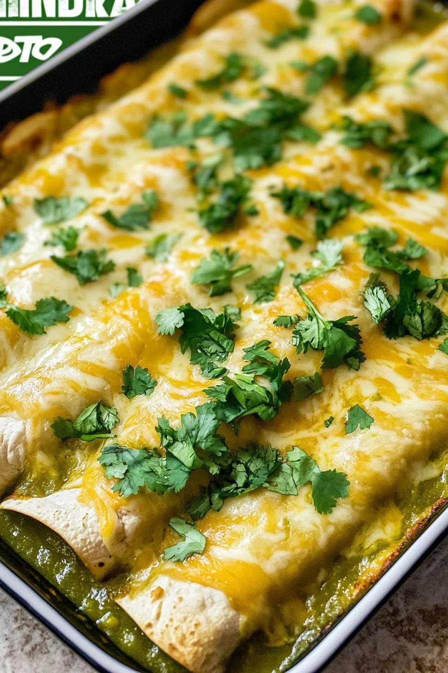 Green Enchiladas with Chicken