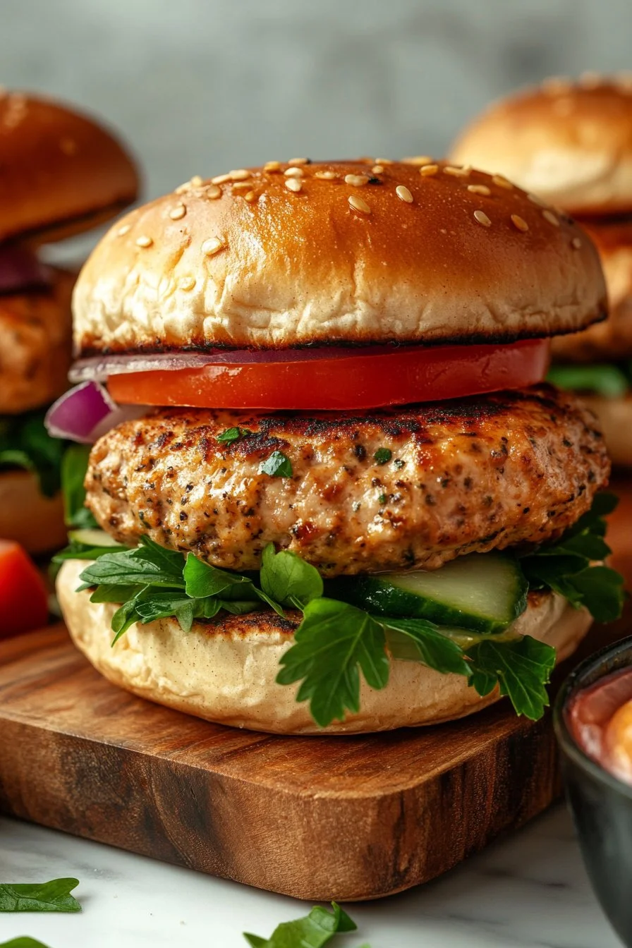 Ground Chicken Burgers