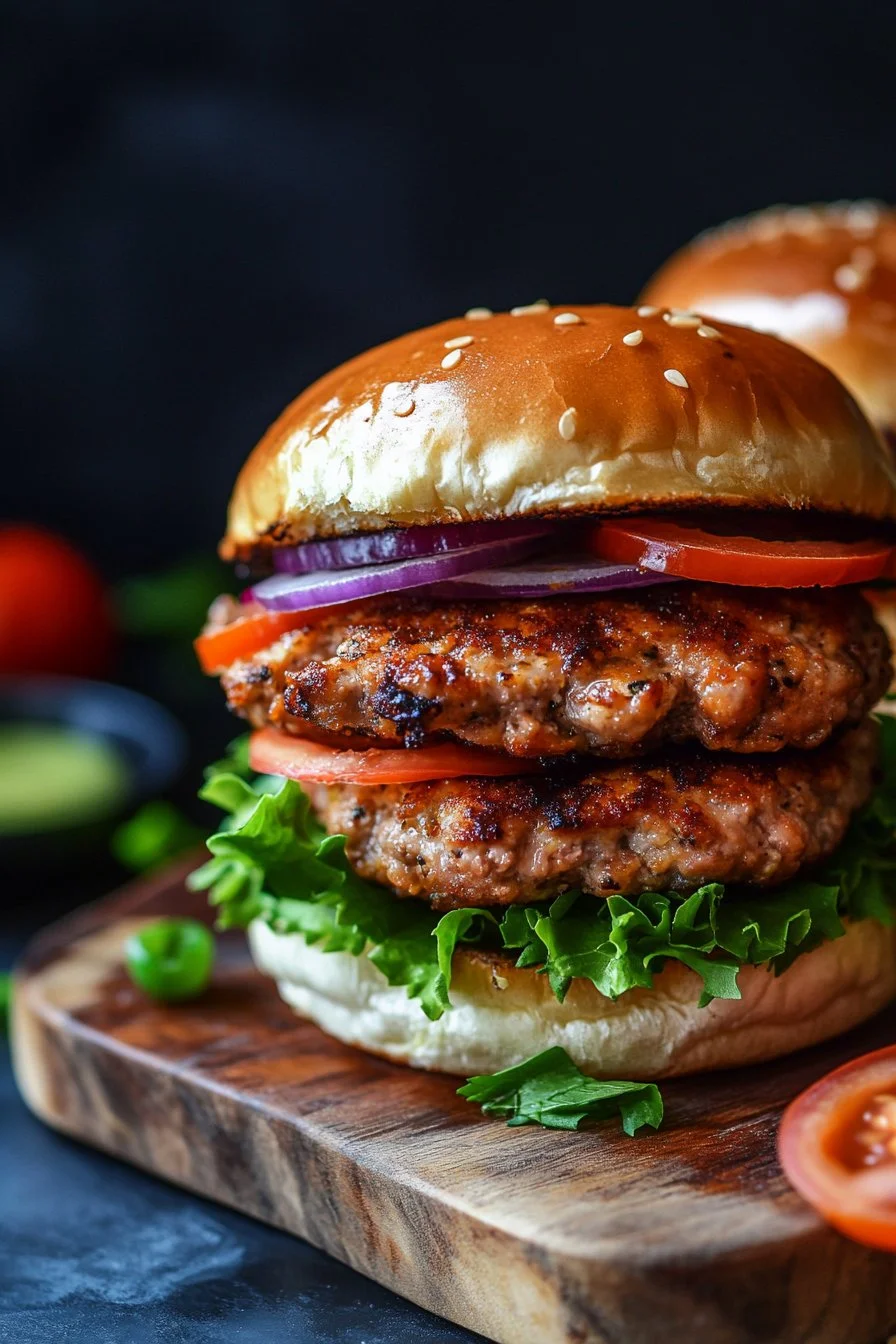 Ground Chicken Burgers
