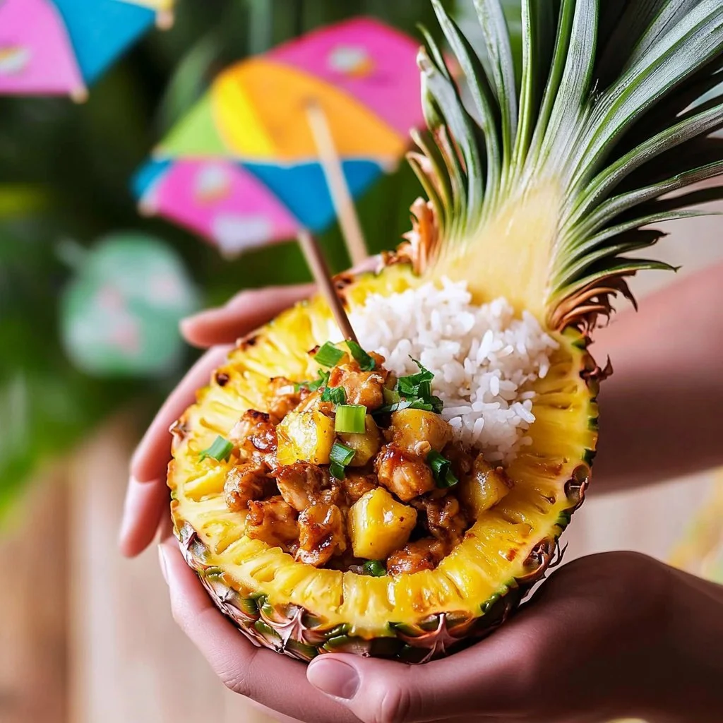 Delicious Hawaiian Chicken dish with tropical flavors and vibrant presentation.