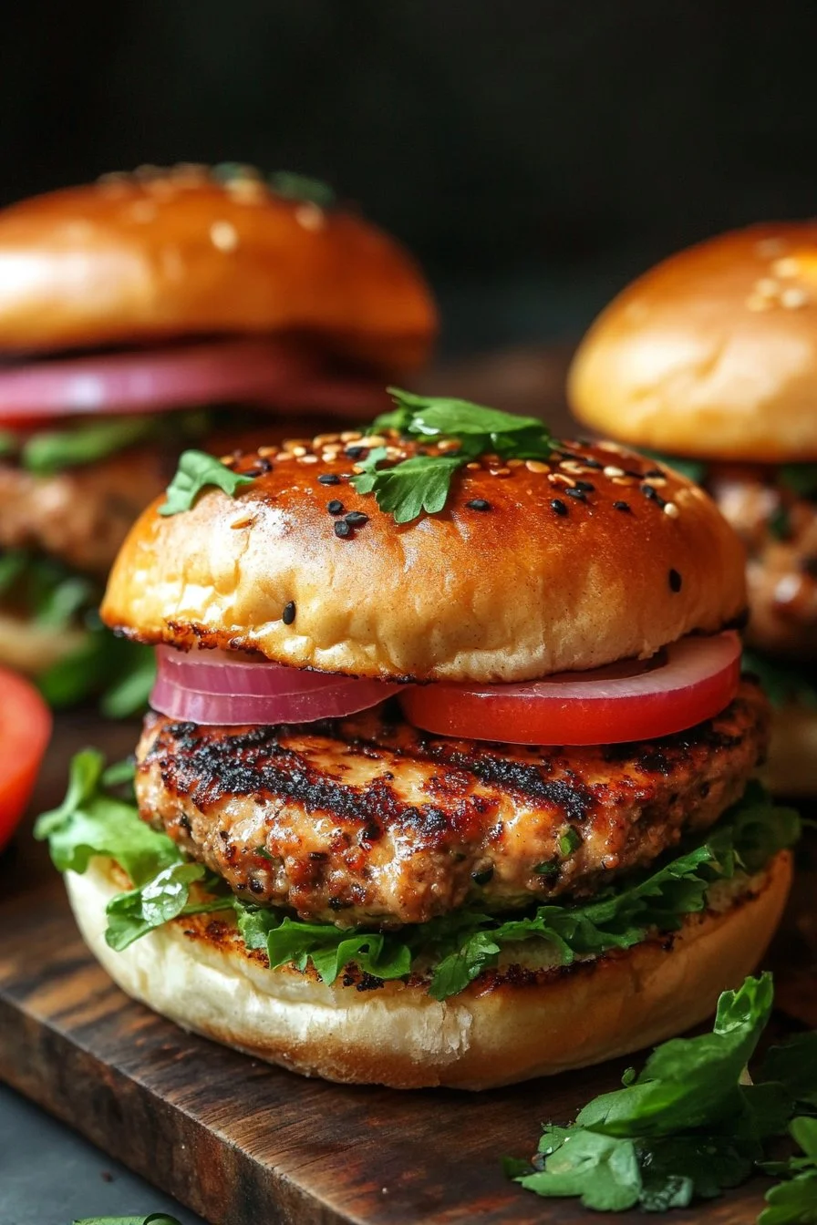 Juicy Ground Chicken Smash Burgers