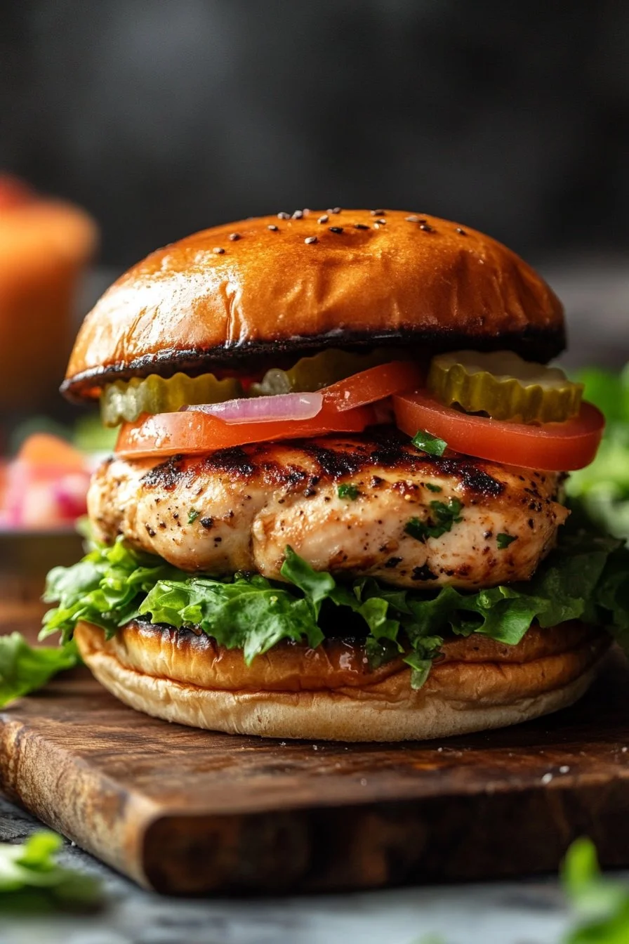 Mediterranean Chicken Burger