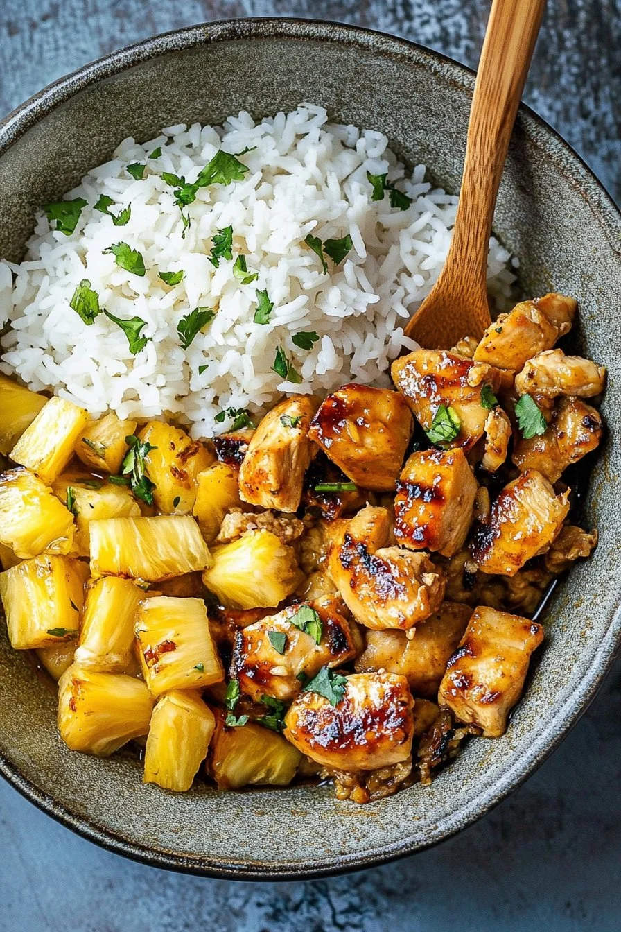 Pineapple Chicken With Rice