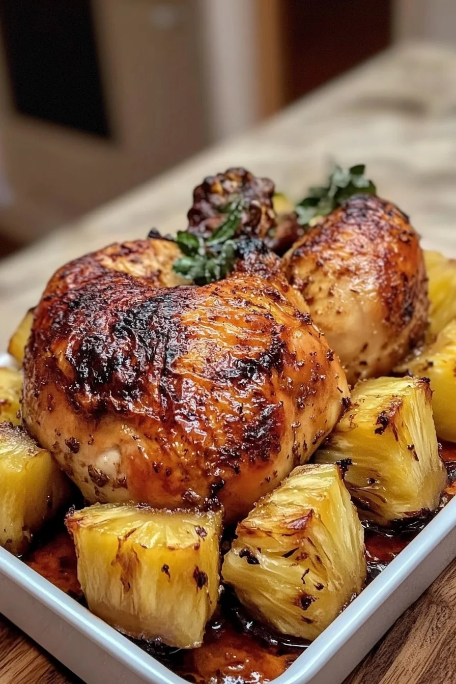 Pineapple Roasted Chicken
