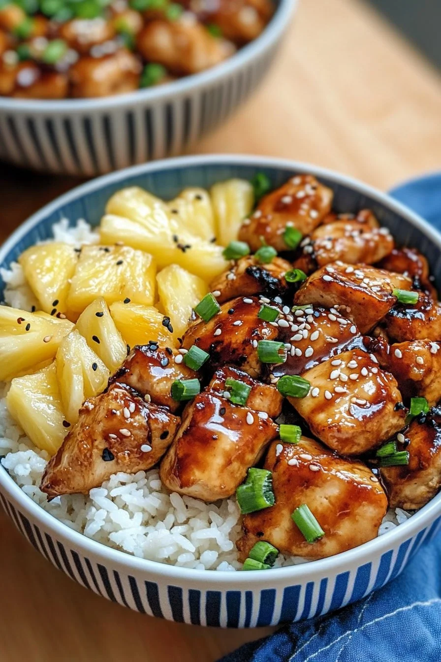 Pineapple Teriyaki Chicken Bowls