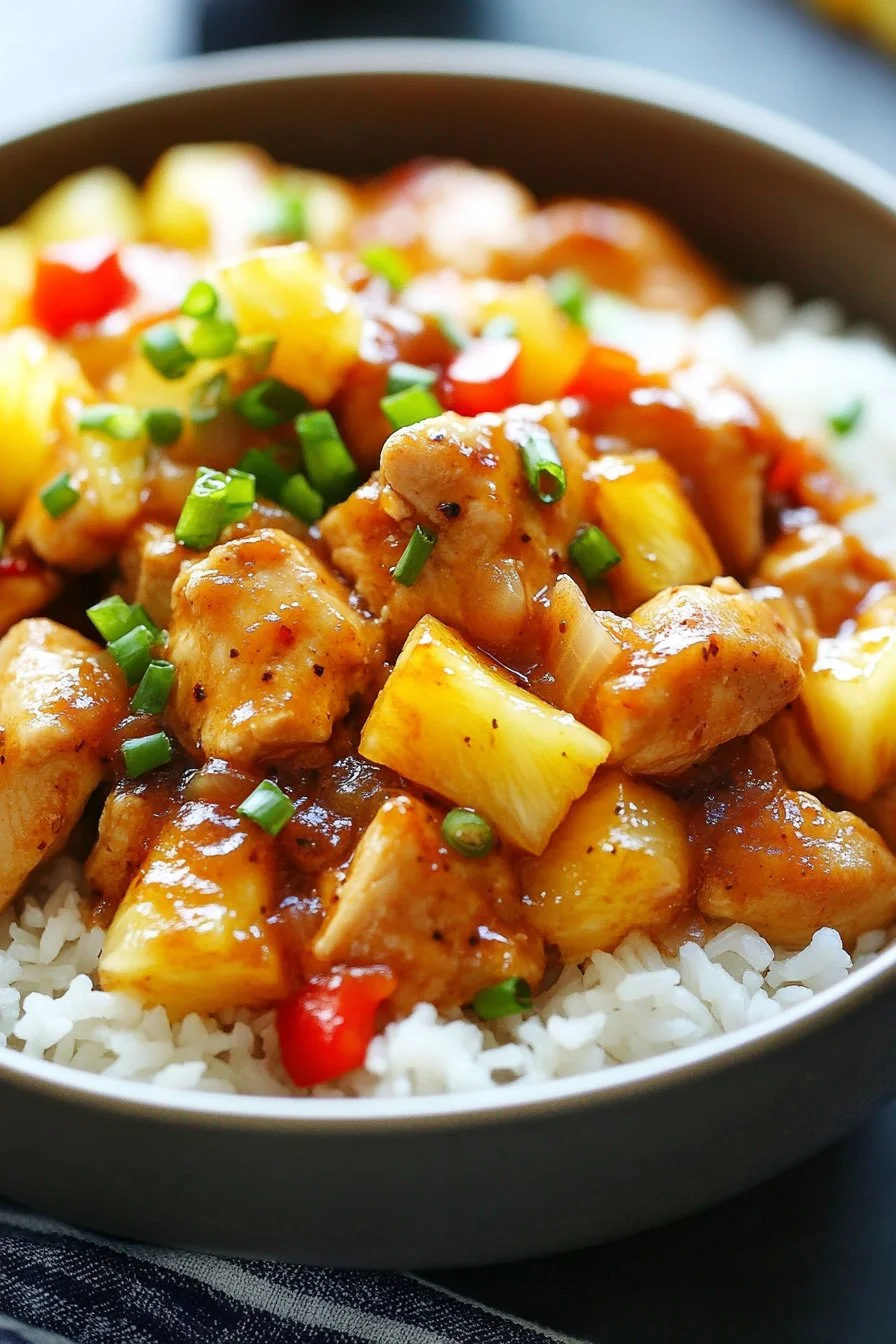 Slow Cooker Pineapple Chicken