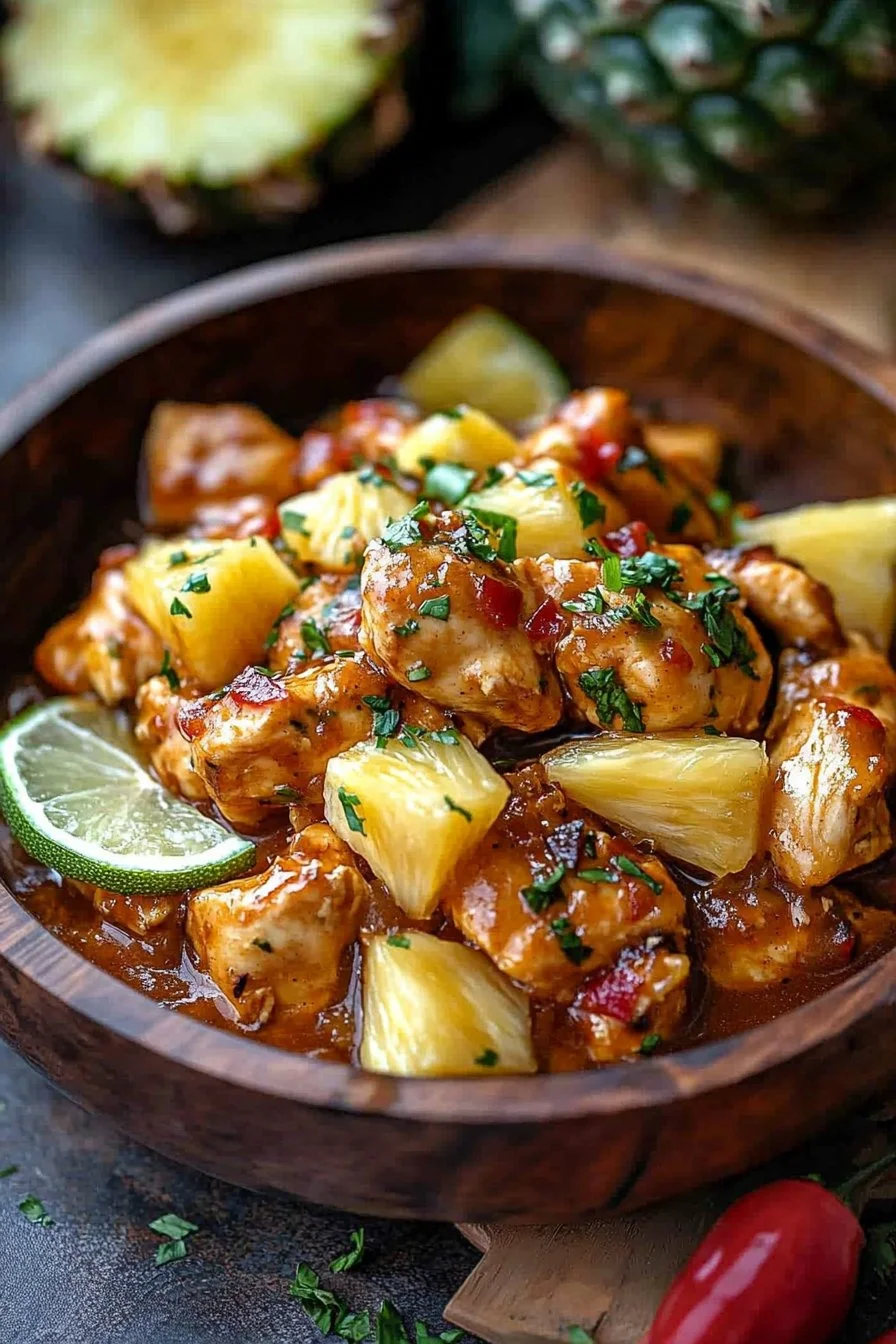 Slow Cooker Pineapple Chicken