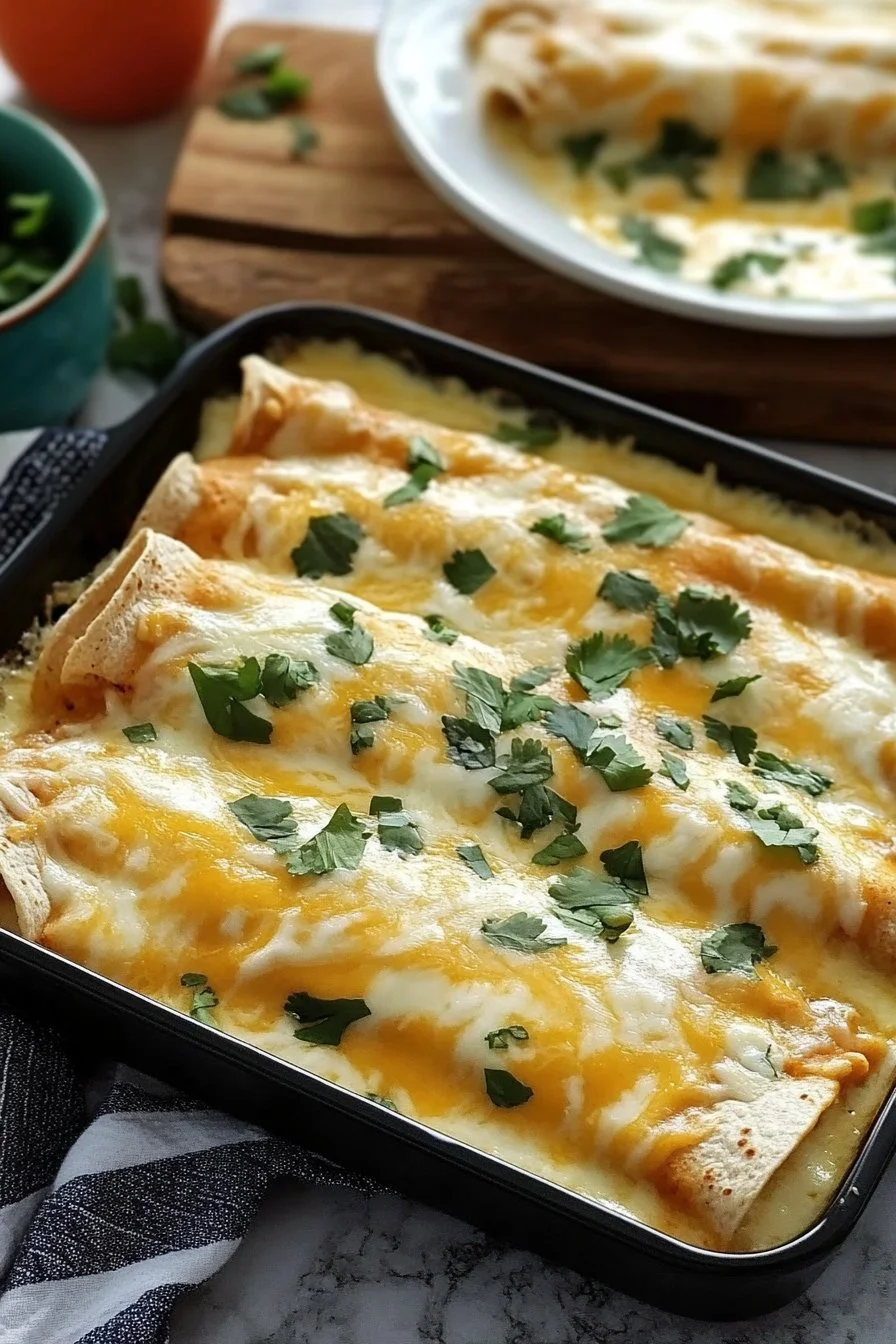 Sour Cream Chicken Enchiladas