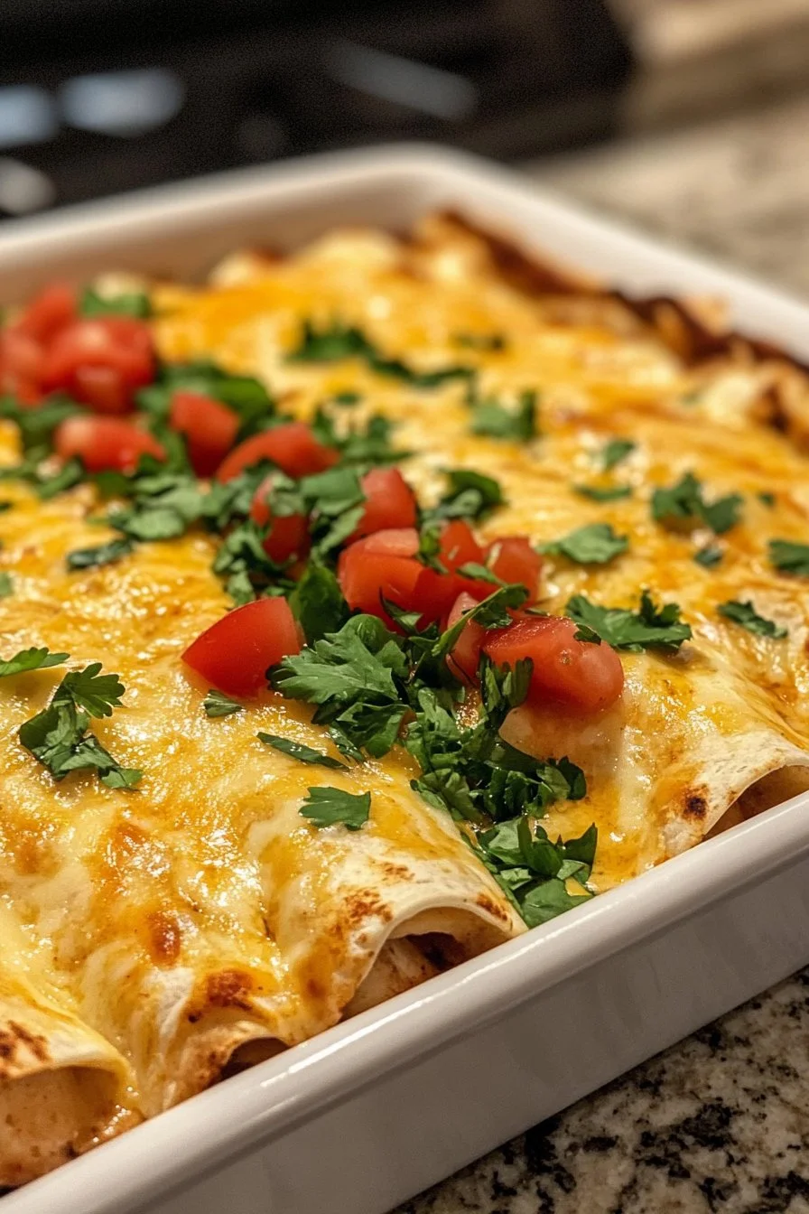 Sour Cream Chicken Enchiladas