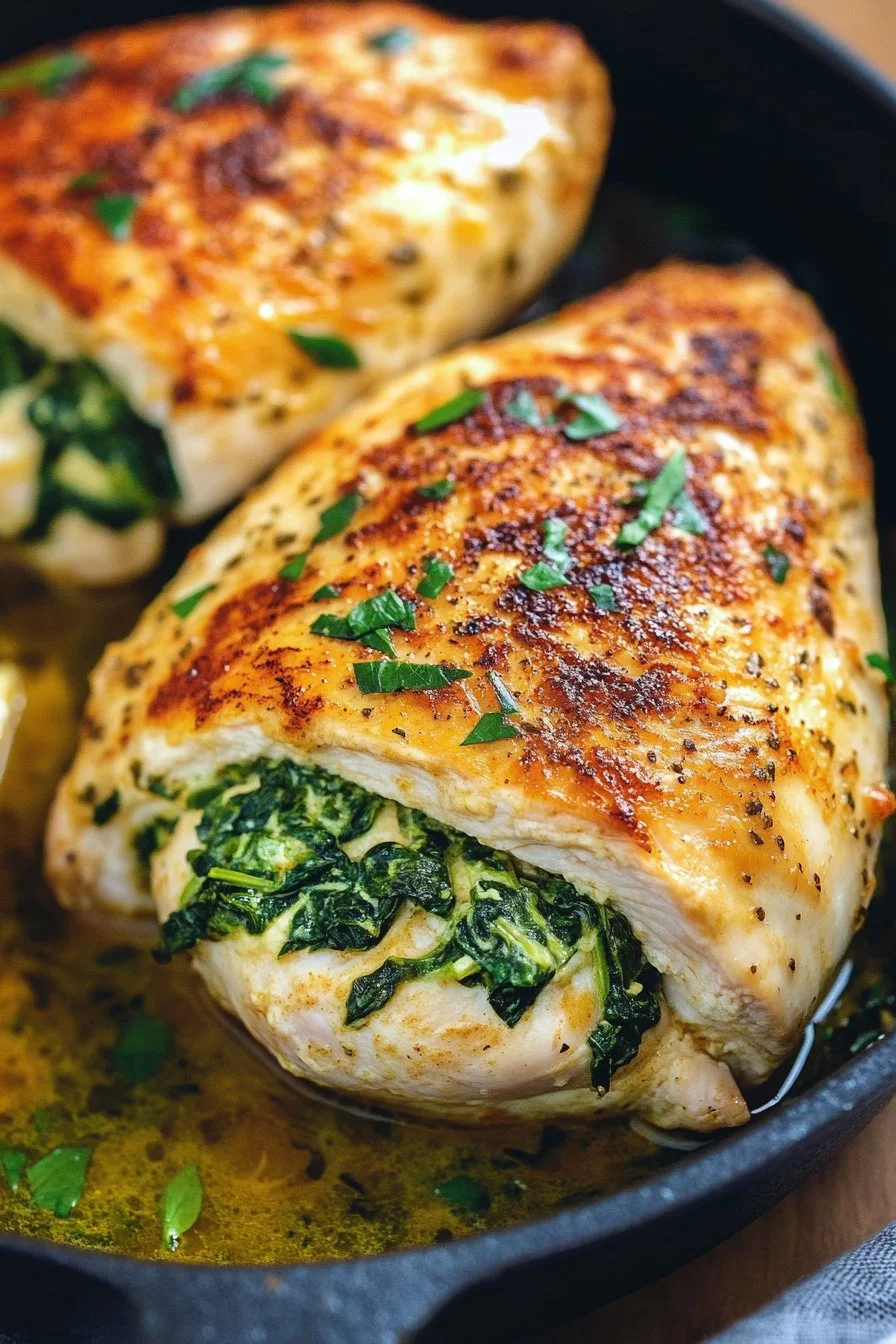 Spinach Stuffed Chicken Breasts