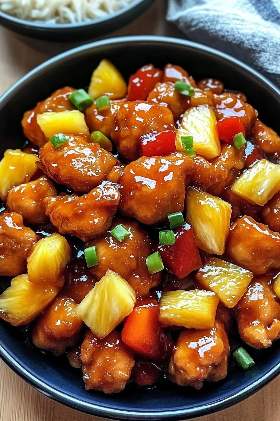 Sweet and Sour Chicken with Pineapple