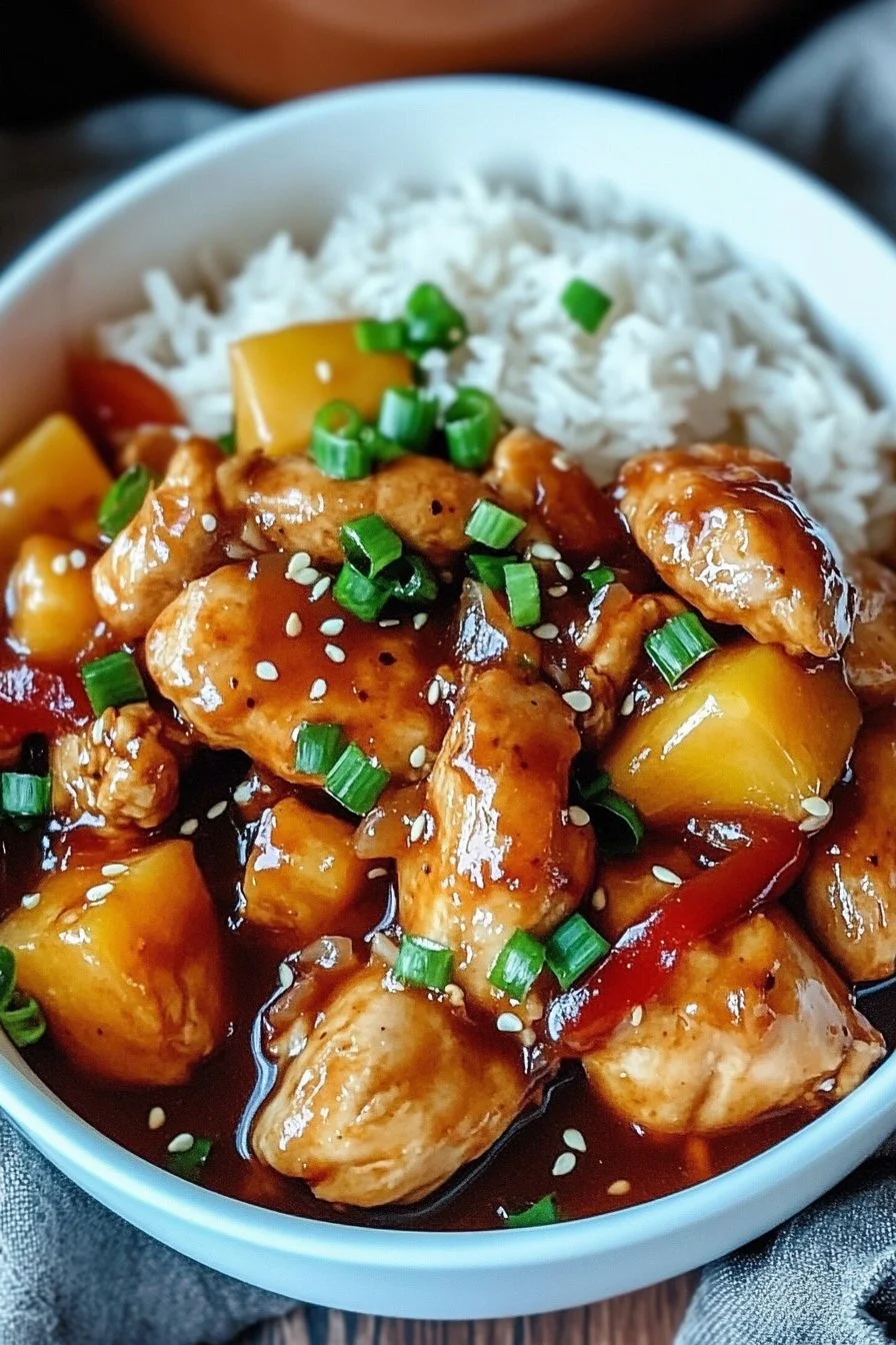 Sweet Hawaiian Crockpot Chicken