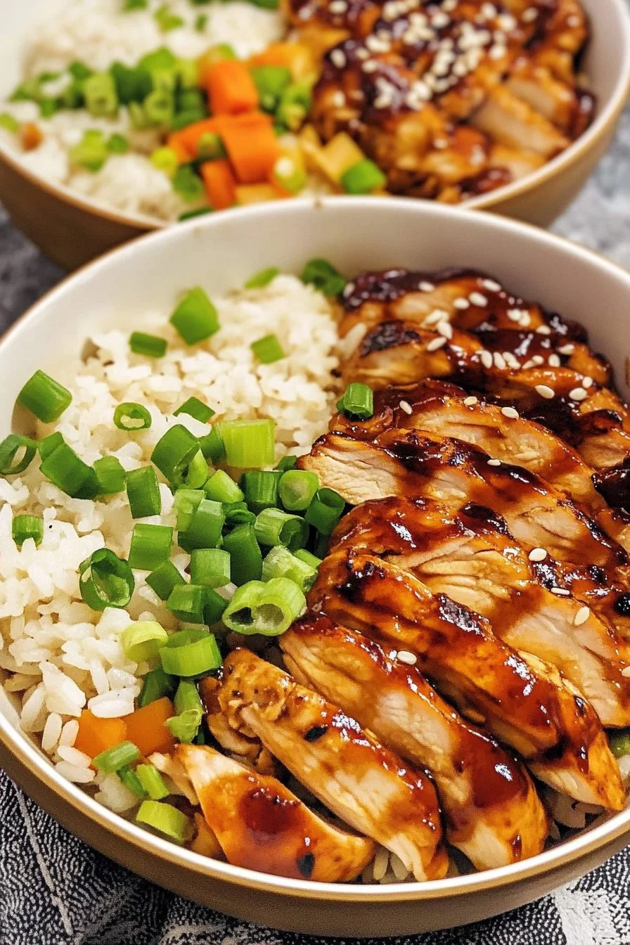 Teriyaki Chicken and Rice Bowls