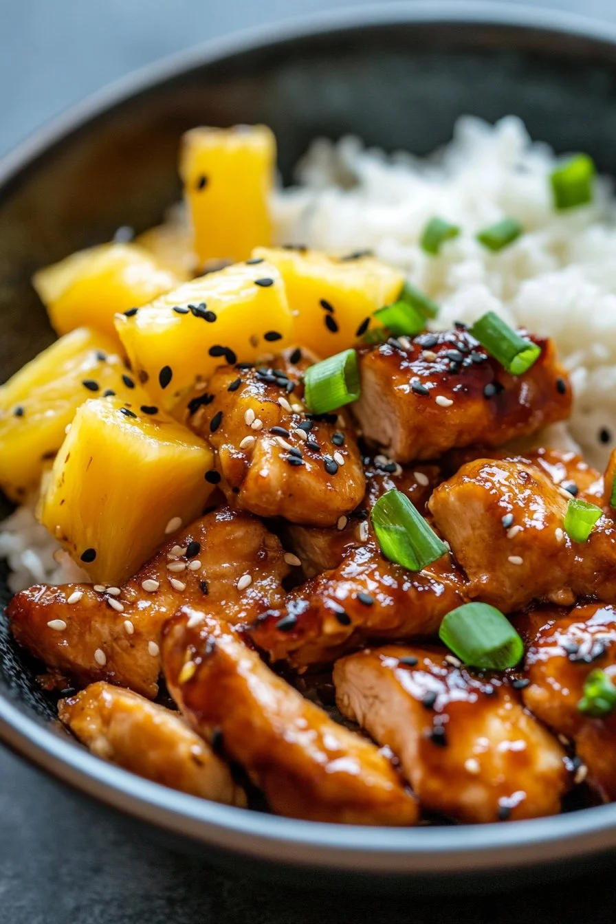 Teriyaki Chicken with Pineapple Delight