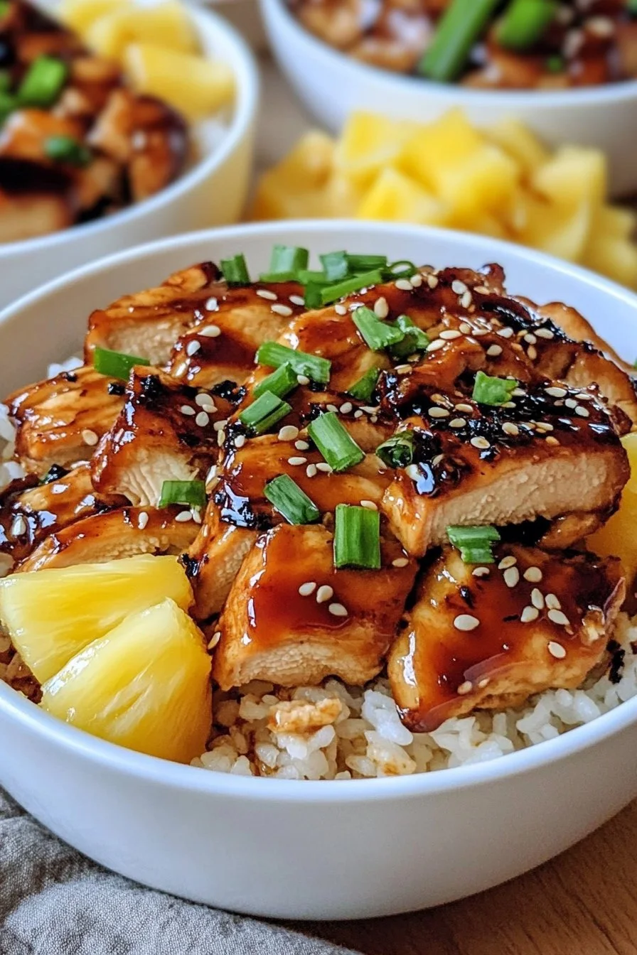 Teriyaki Pineapple Chicken Bowls