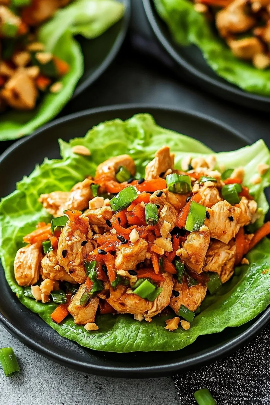 Thai Chicken Lettuce Wraps