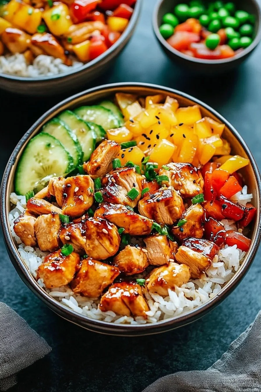 Tropical Teriyaki Chicken Rice Bowl