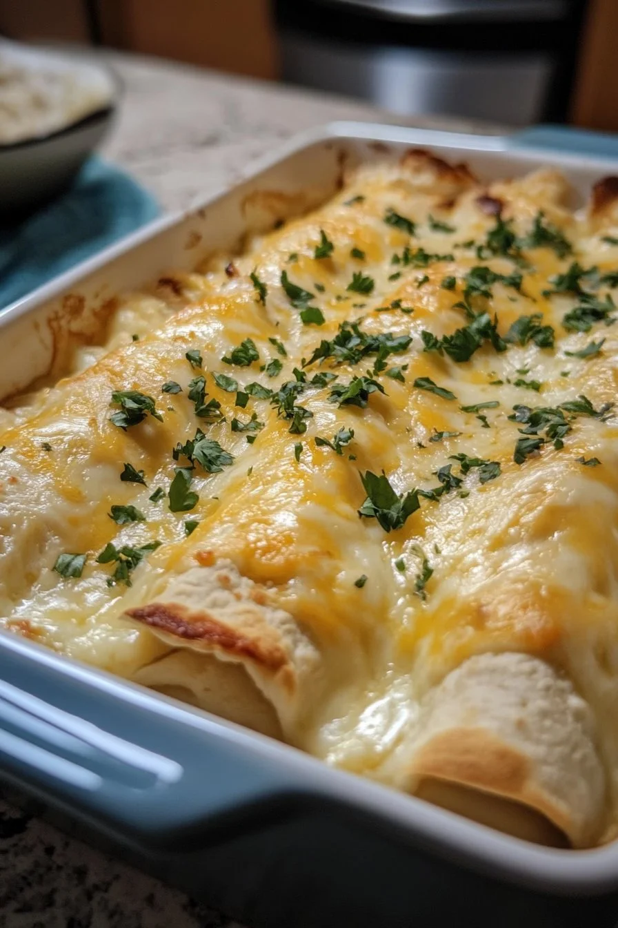 White Chicken Enchiladas