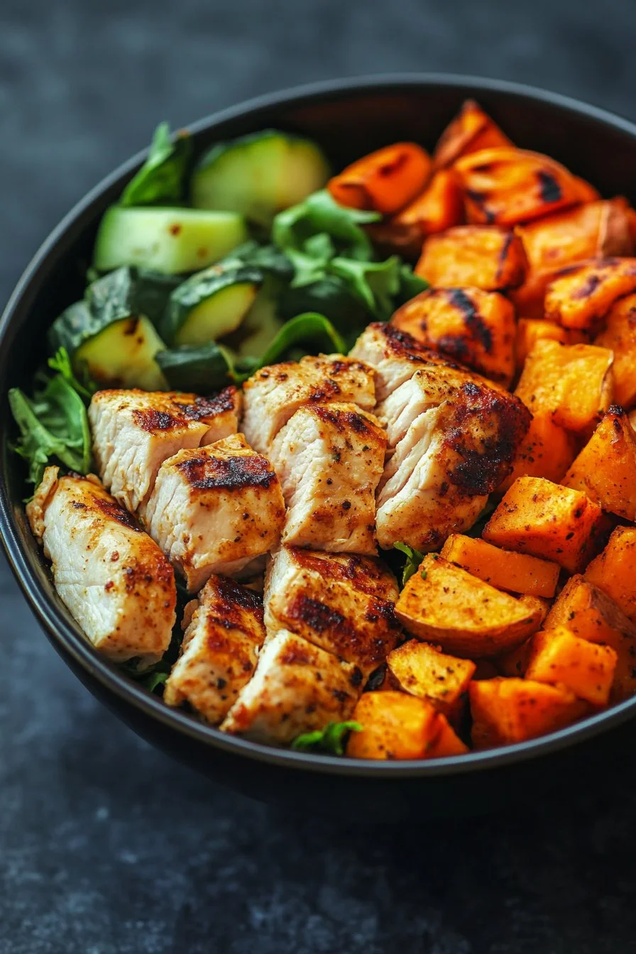 BBQ Chicken Sweet Potato Bowl