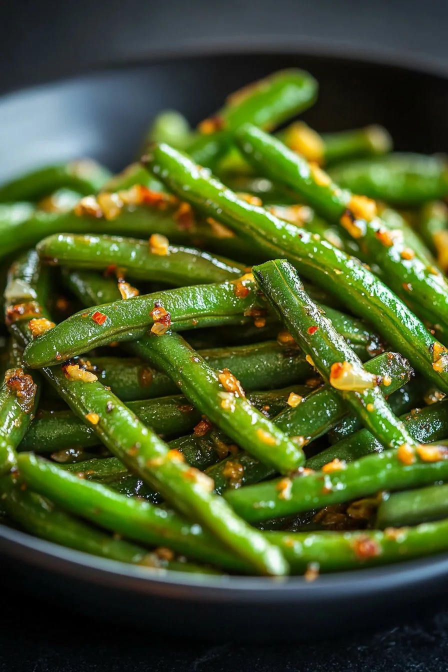 Cheesy Garlic Green Beans