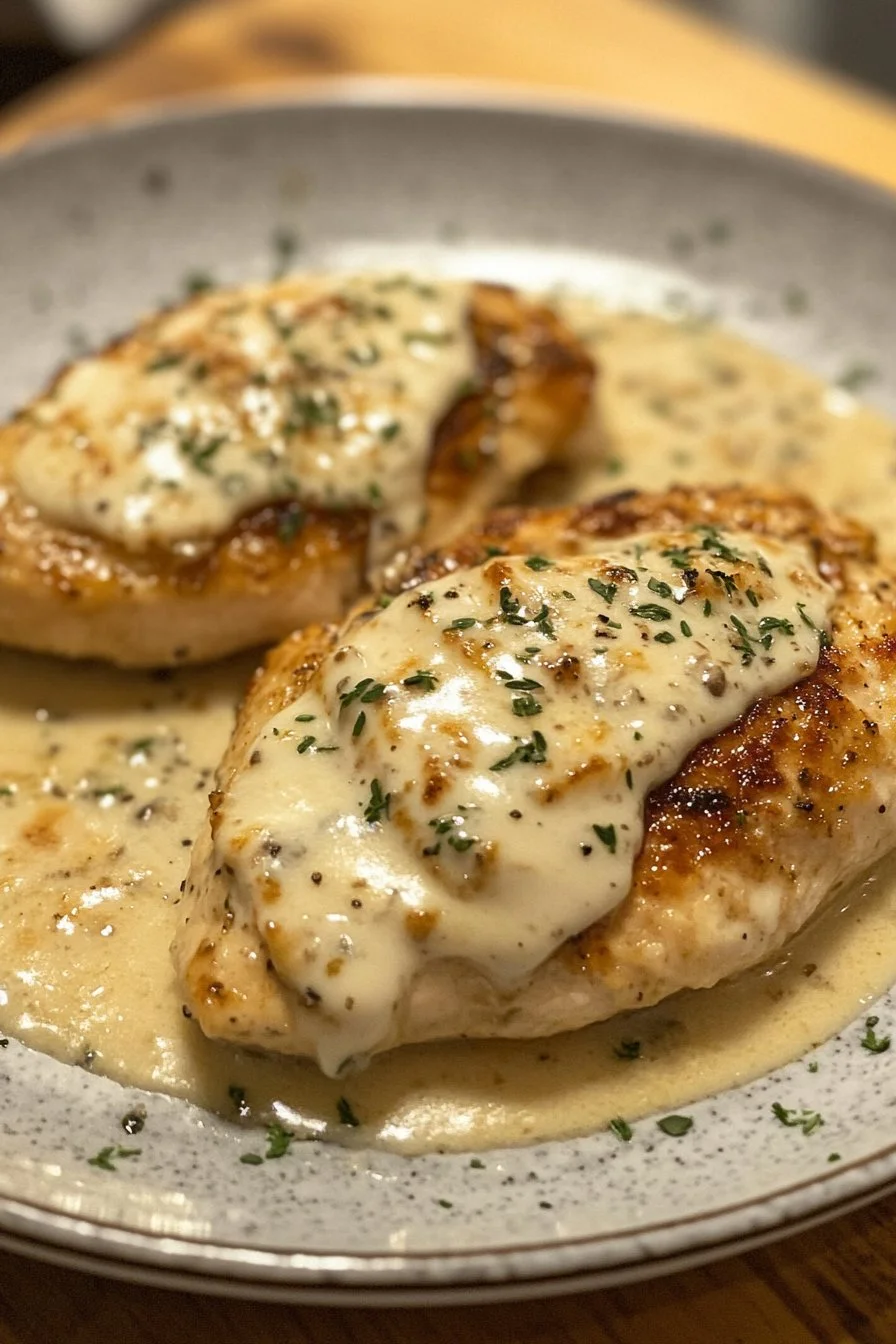 Chicken Breast in Cream Cheese Parmesan Sauce