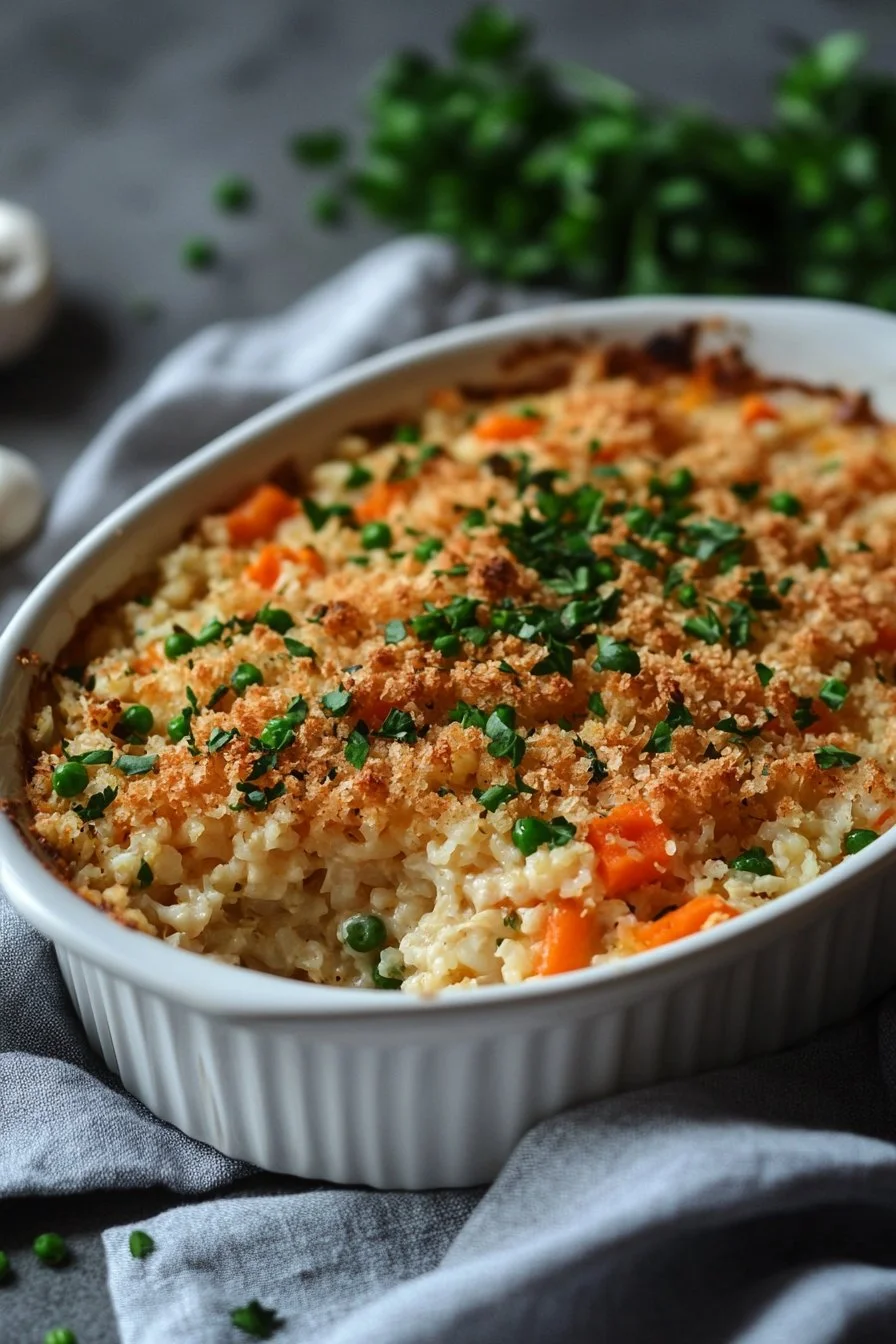 Chicken Cauliflower Rice Casserole