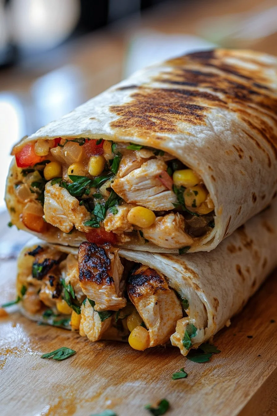 Chipotle Ranch Grilled Chicken Burrito