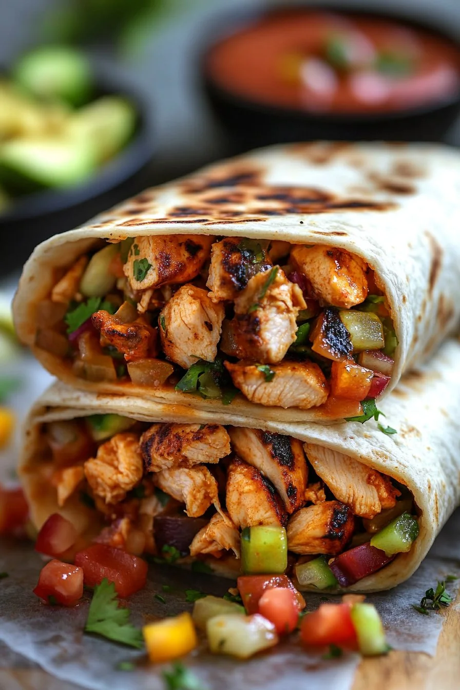 Copycat Chipotle Ranch Grilled Chicken Burrito