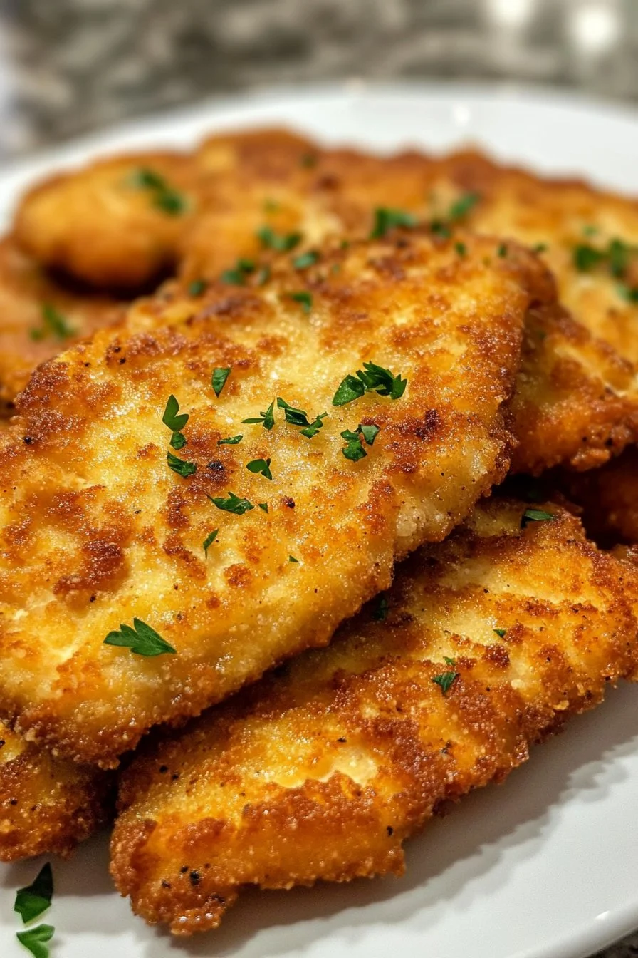 Creamy Chicken Schnitzels