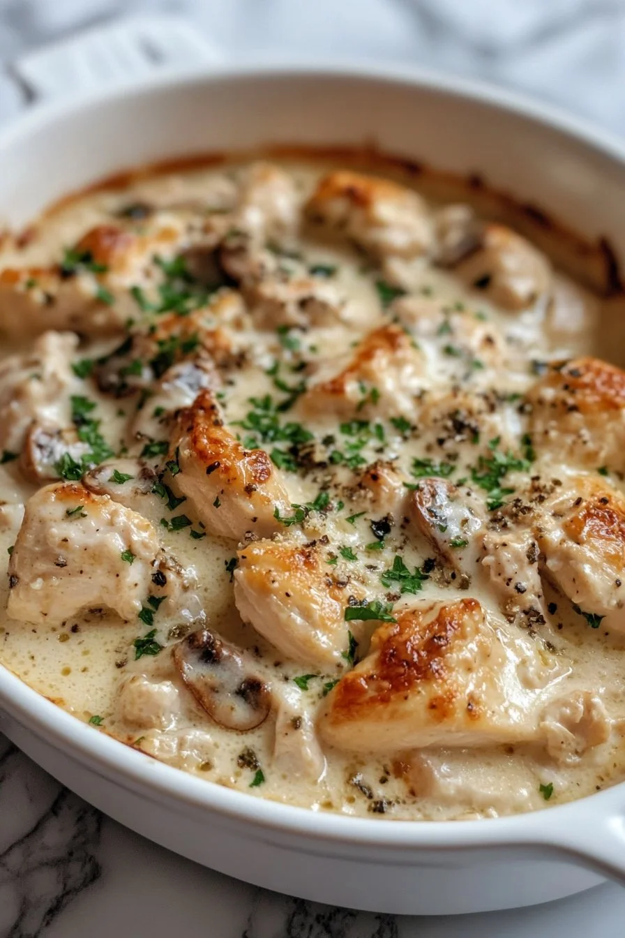 Creamy Low-Carb Chicken Casserole