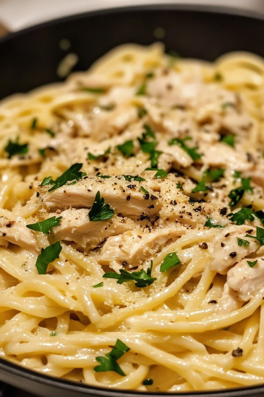 Creamy Rotisserie Chicken Pasta