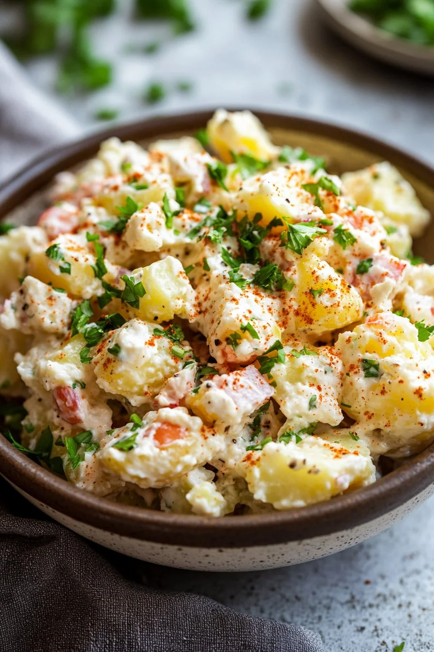 Crispy Smashed Potato Salad