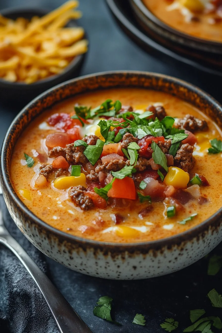 Easy Carnivore Diet Bacon Cheeseburger Soup