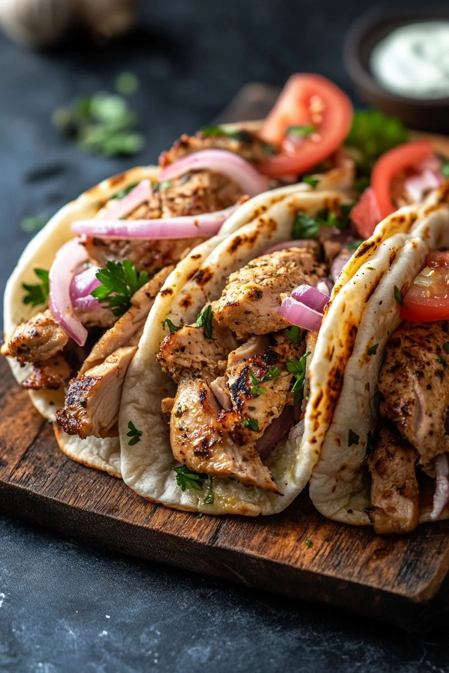 Greek Chicken Gyros