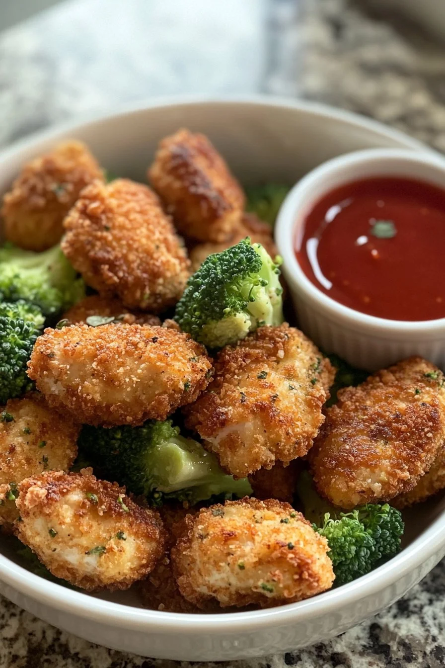 Healthy Chicken and Broccoli Nuggets