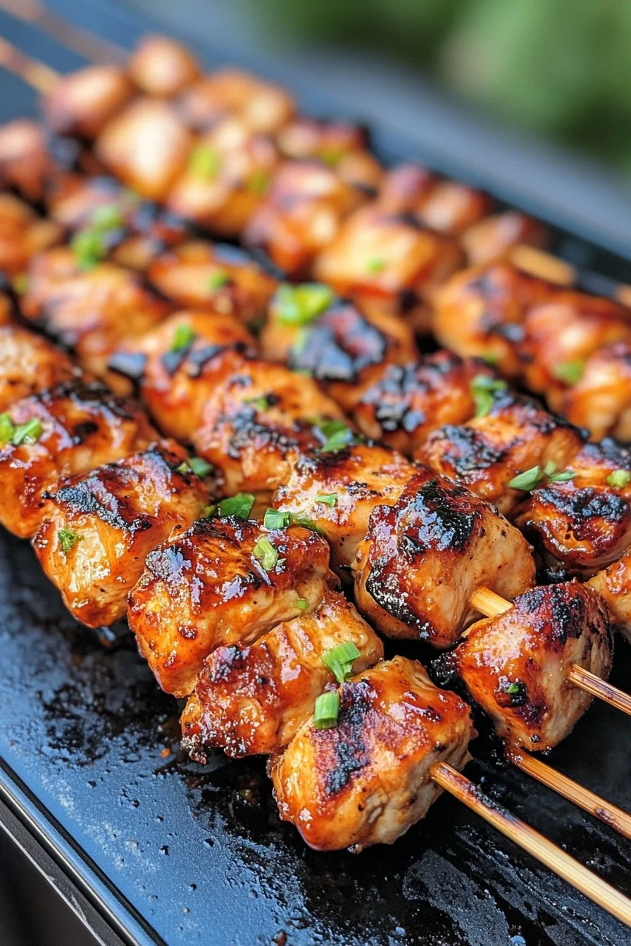 Juicy BBQ Chicken Skewers