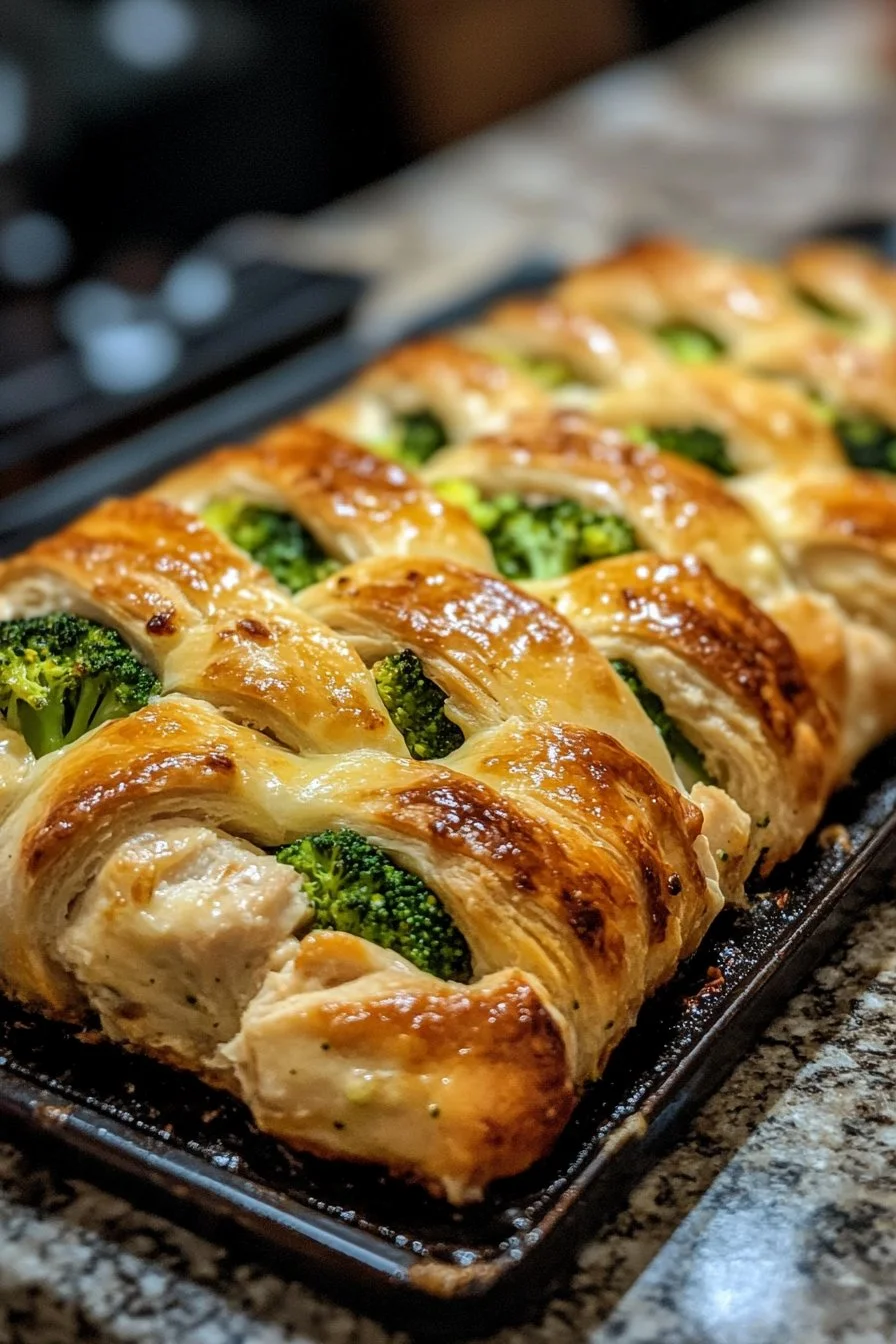 Pampered Chef Chicken Broccoli Braid