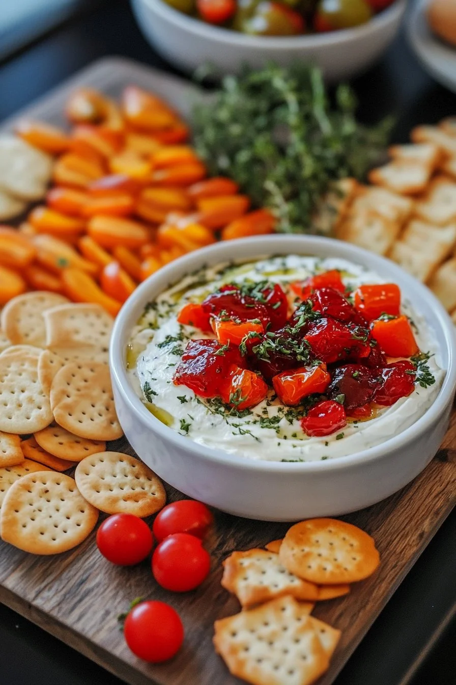 Quick Pepper Jelly Cream Cheese Appetizer Dip and Bites