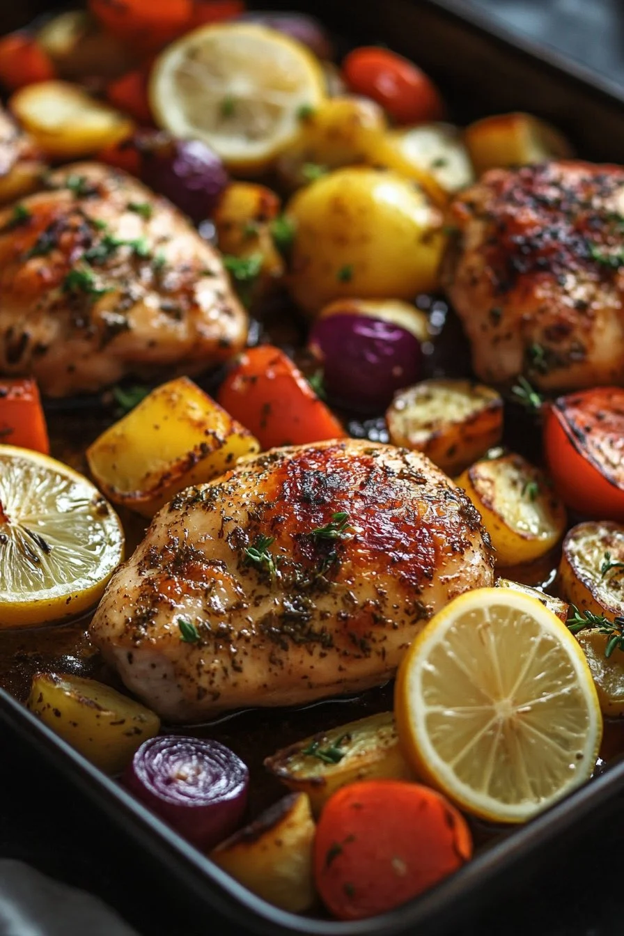 Sheet Pan Lemon Herb Chicken and Vegetables