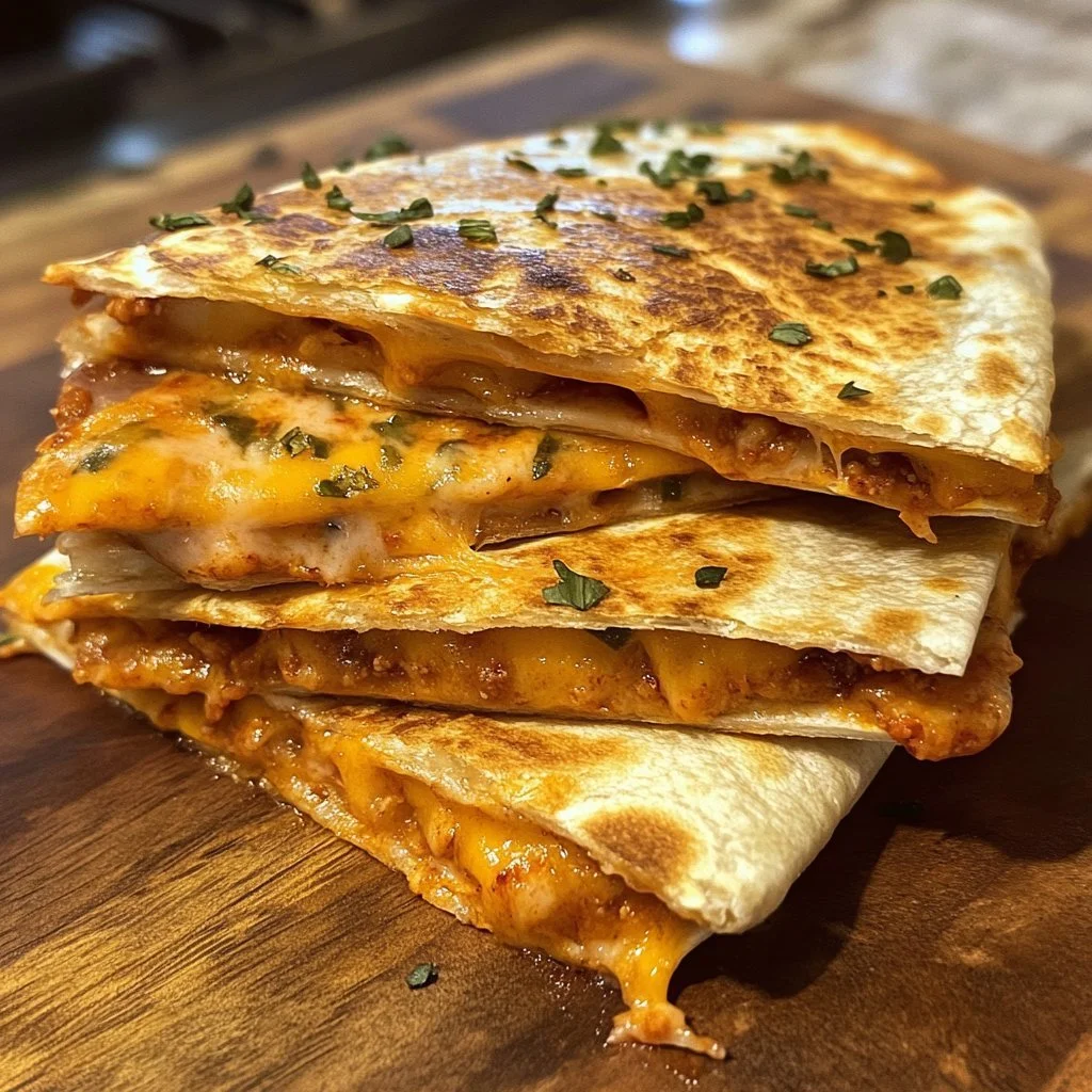 Smashburger Quesadillas served with toppings and sides