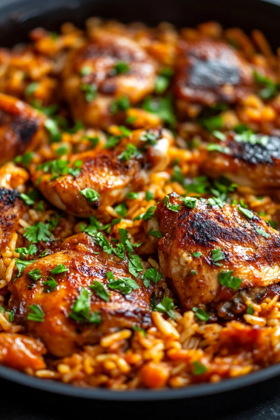 Smothered Chicken and Rice