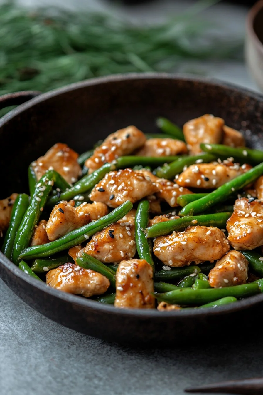 Speedy Chicken and Green Beans